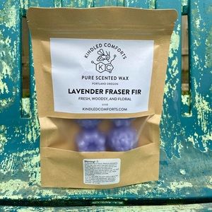 SALE Lavender Fraser Fir 100% Beeswax Scented Wax Cubes Melts